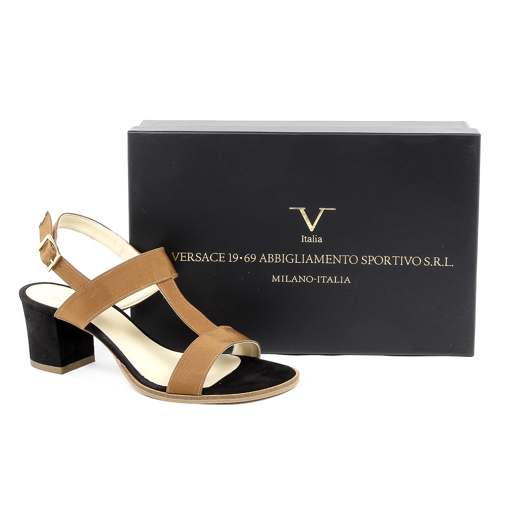V 1969 Italia Sandalia Mujer Marrón PERLA