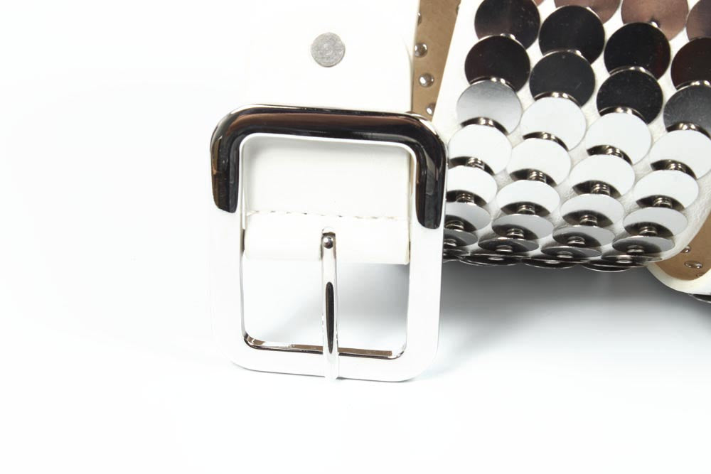 Cinturón de mujer Cafenoir AJ01R 369 BLANCO