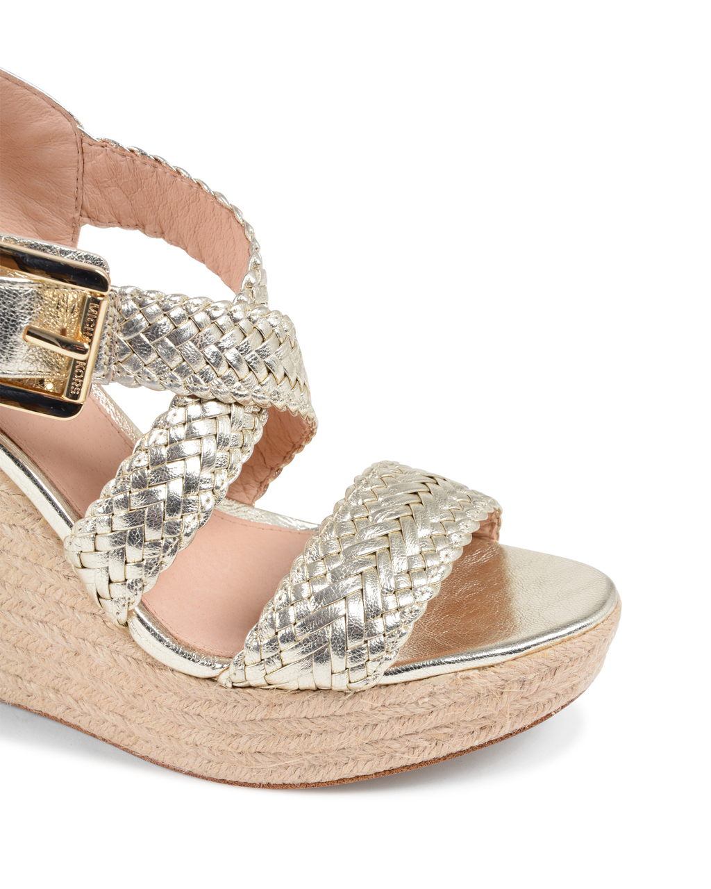 Sandalia de cuña para mujer Michael Kors dorada GIOVANNA
