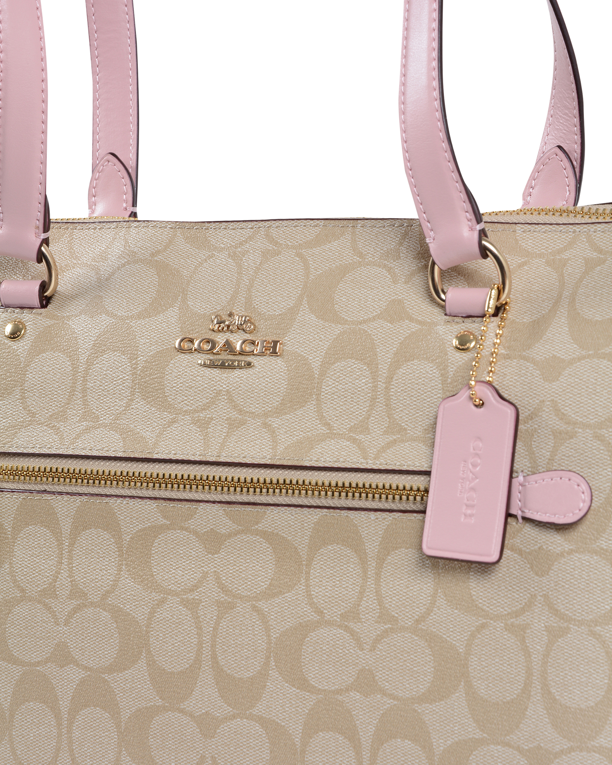 Bolso de mano Coach para mujer beige 79609 BLOSSOM