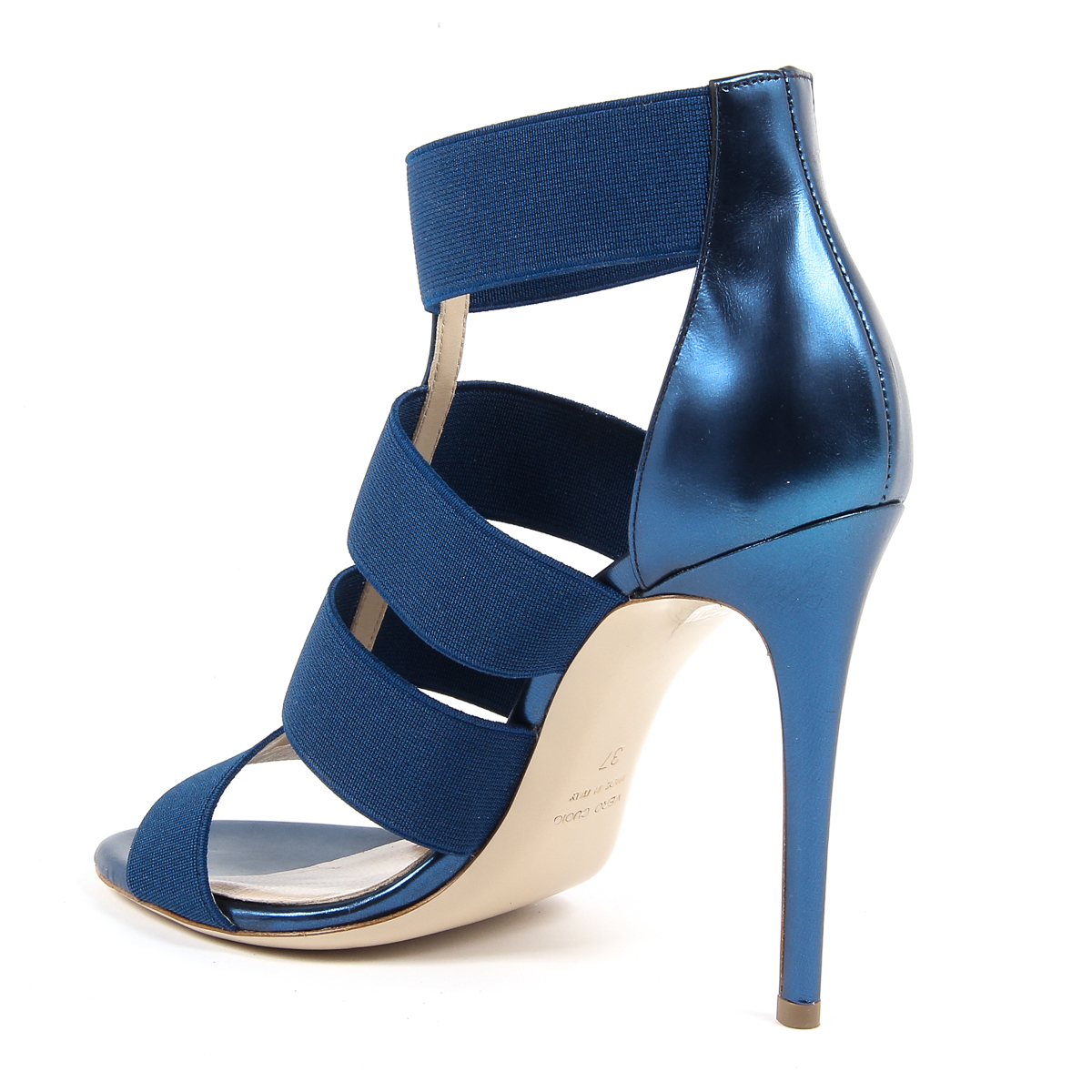 V 1969 Italia Womens Ankle Strap Sandal Blue ELSA