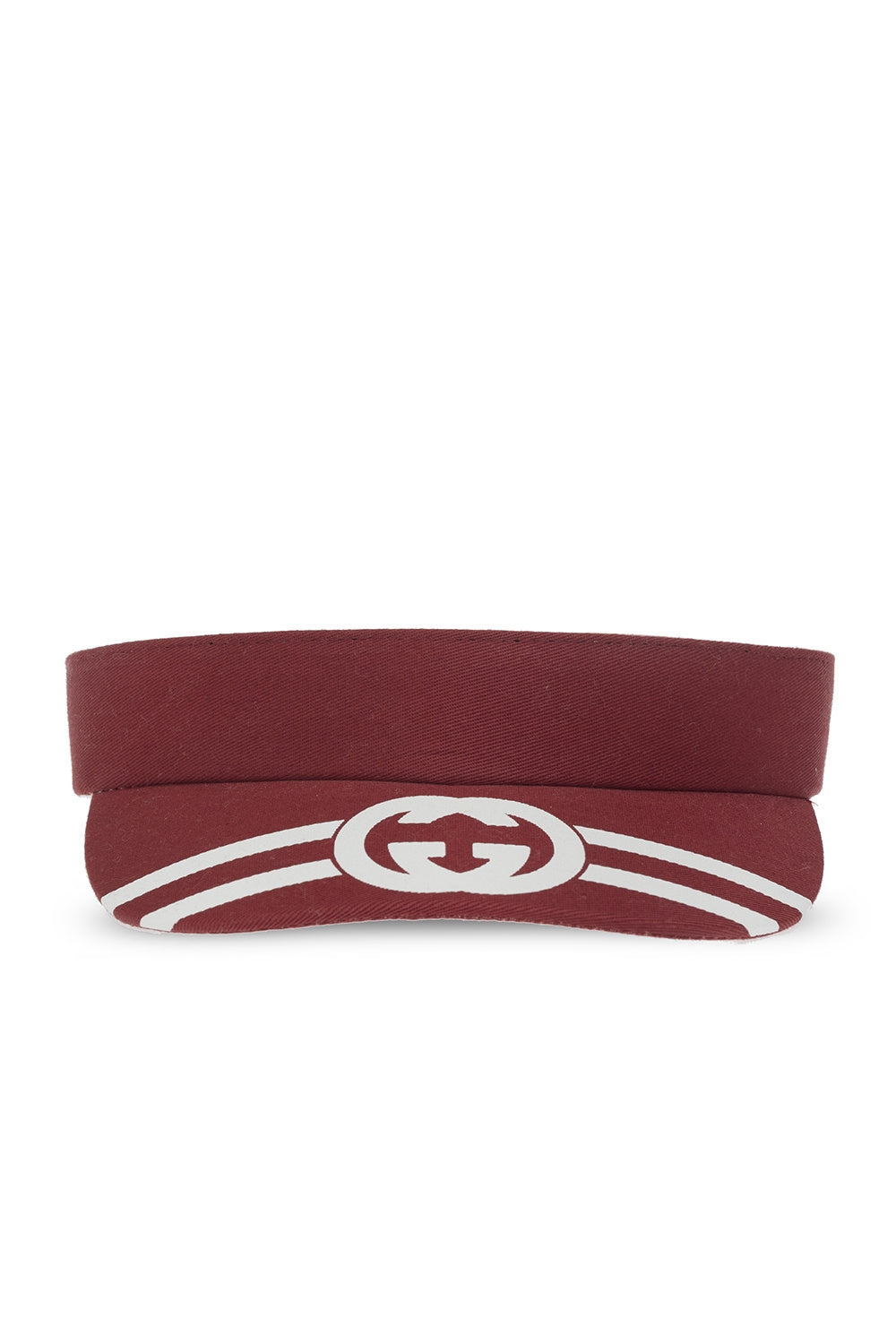 Gorra Gucci con visera elástica roja