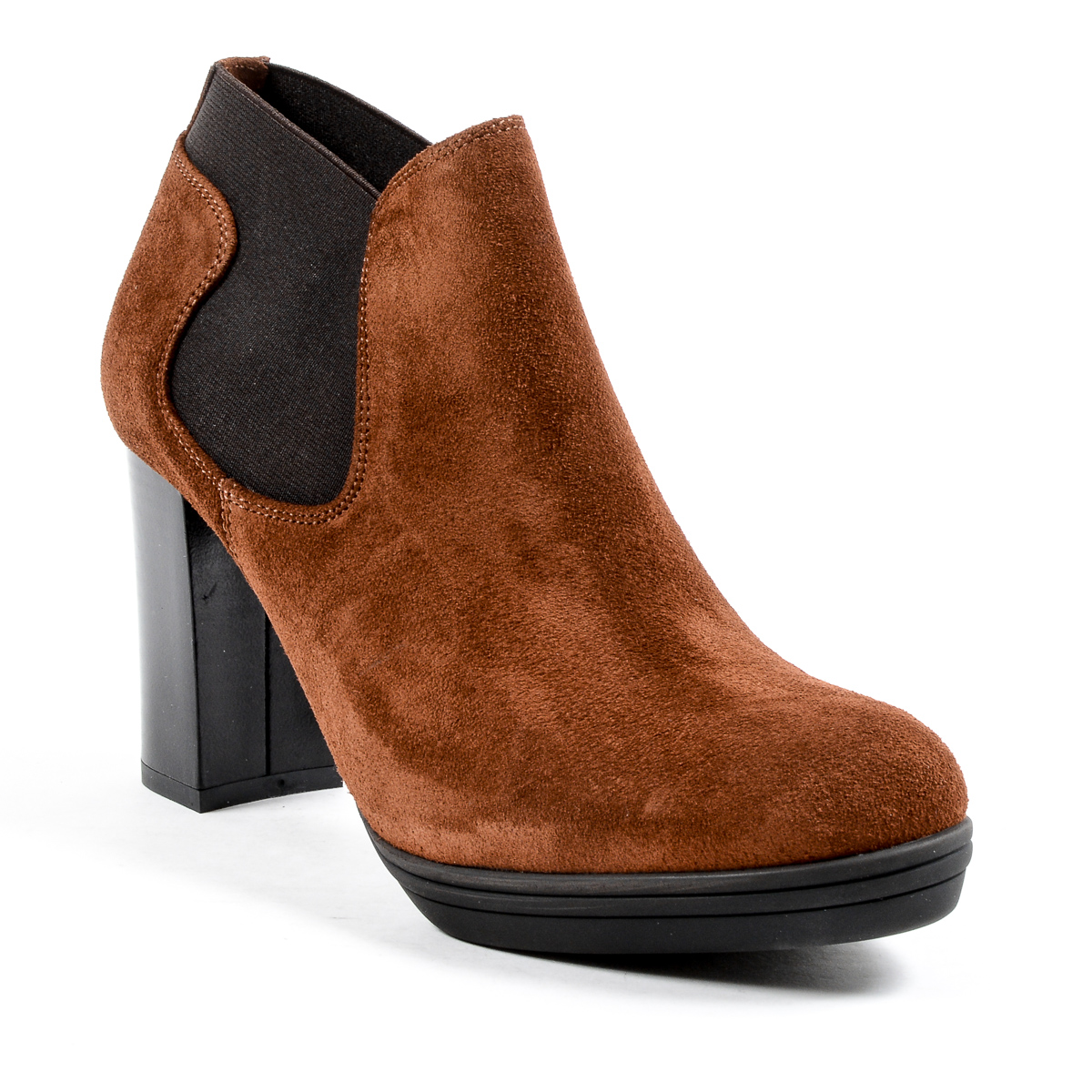 V 1969 Italia - Botines de tacón para mujer, color marrón, GRACY