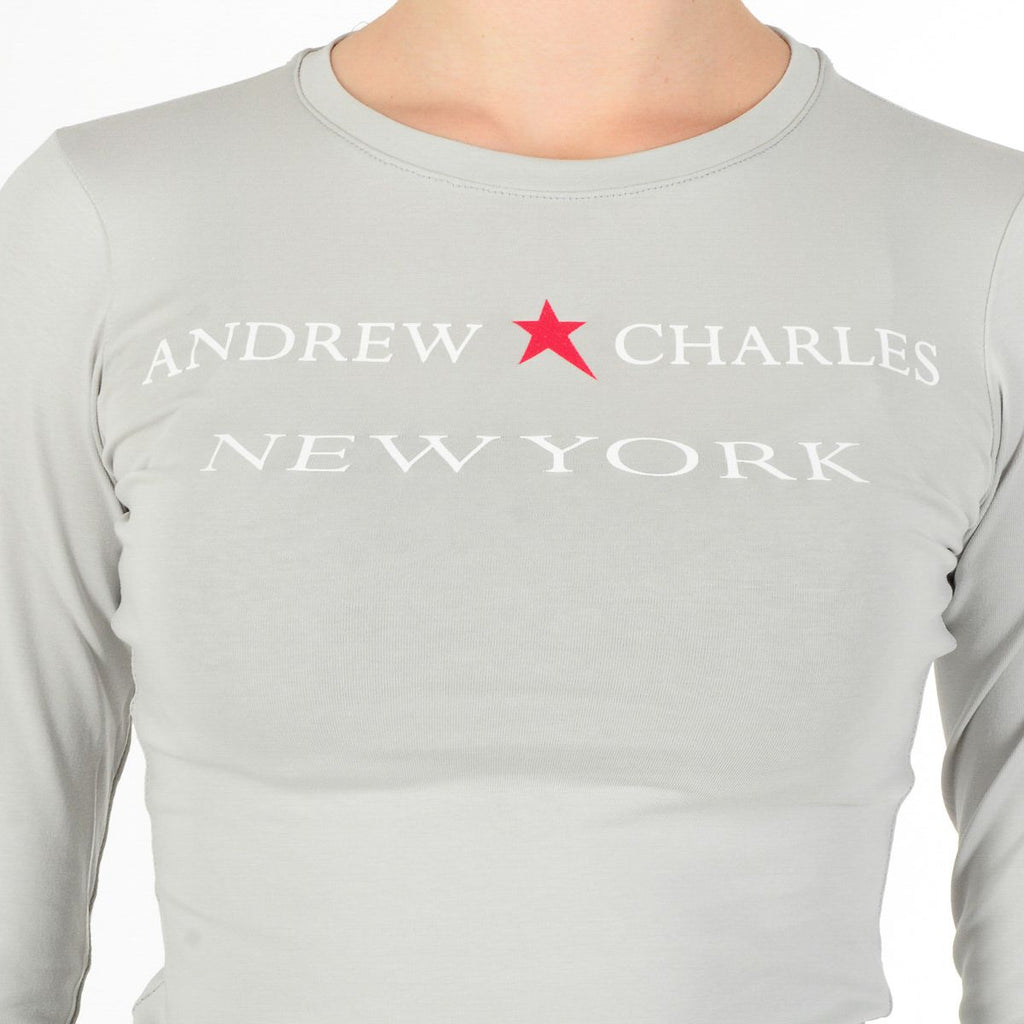 Camiseta de manga larga para mujer Andrew Charles By Andy Hilfiger TS602 031002 FENIX GRIS CLARO 003