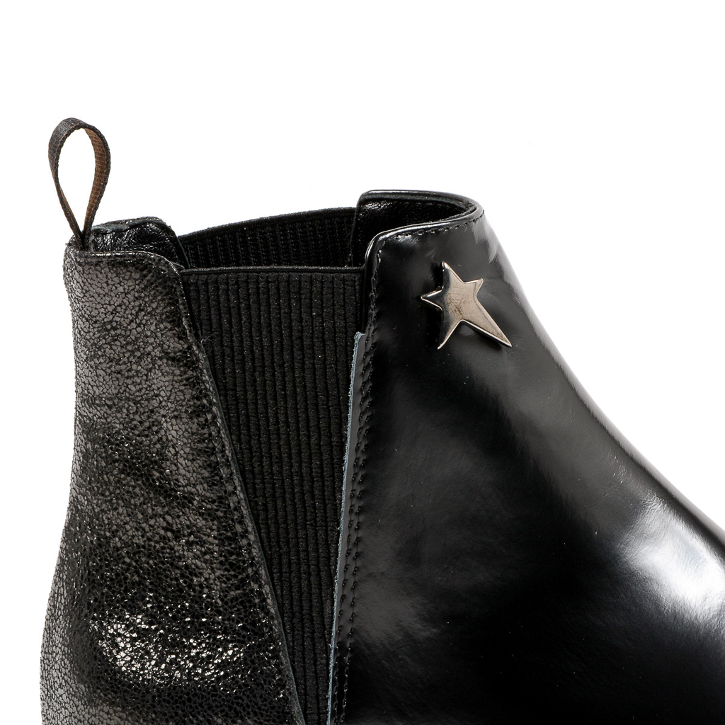Andrew Charles Womens Ankle Boot Black CHRISTINA