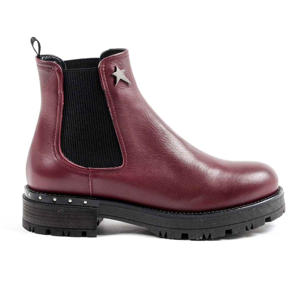 Andrew Charles Womens Ankle Boot Bordeaux CHRISSIE