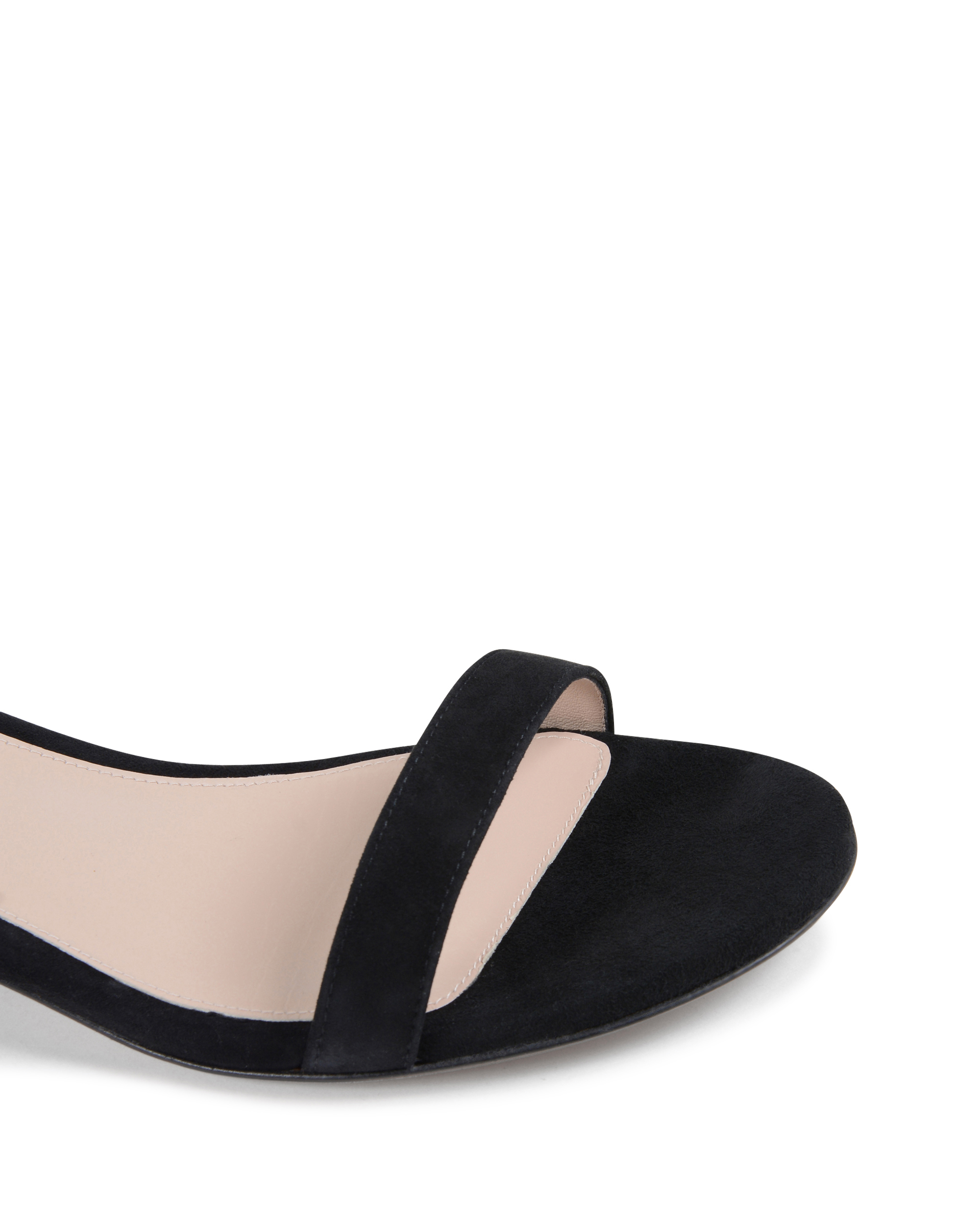 Stuart Weitzman Sandalia con tira al tobillo para mujer Negra NUDISTJUNE