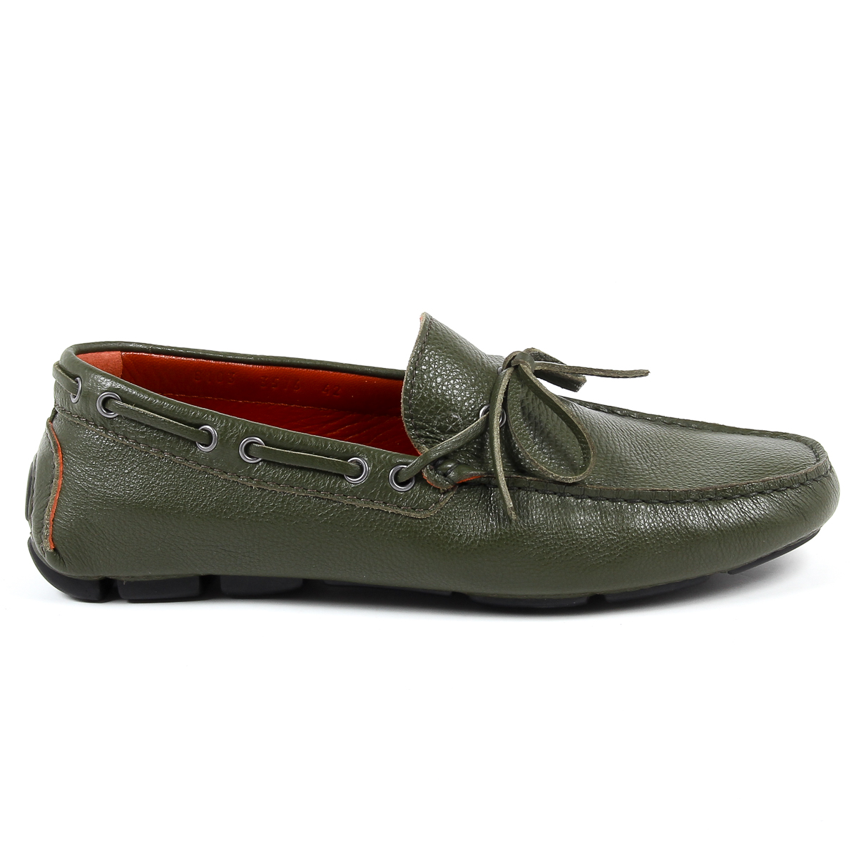 Mocasines V 1969 Italia para hombre, color verde ADAM
