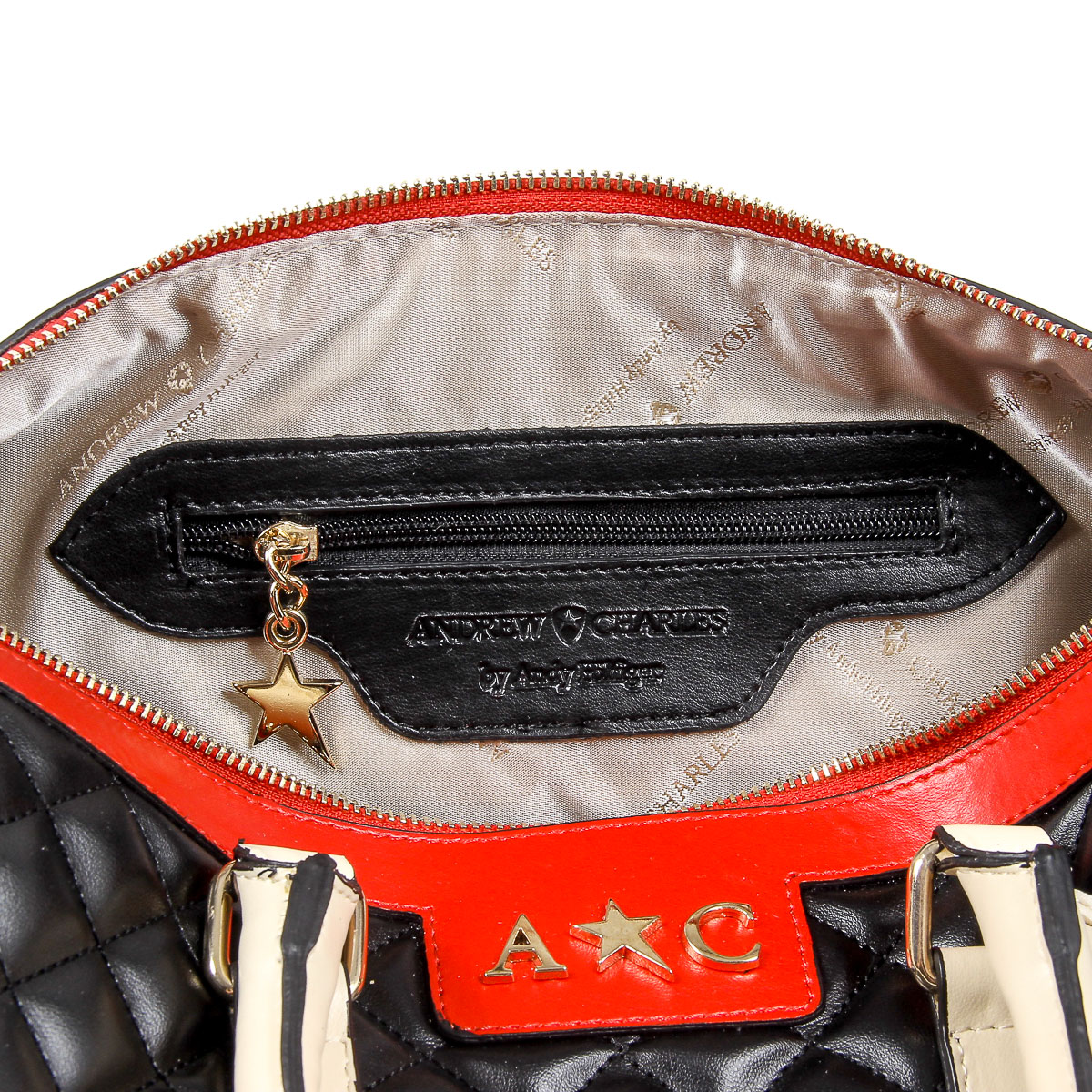 Andrew Charles Womens Handbag Black ABBIE