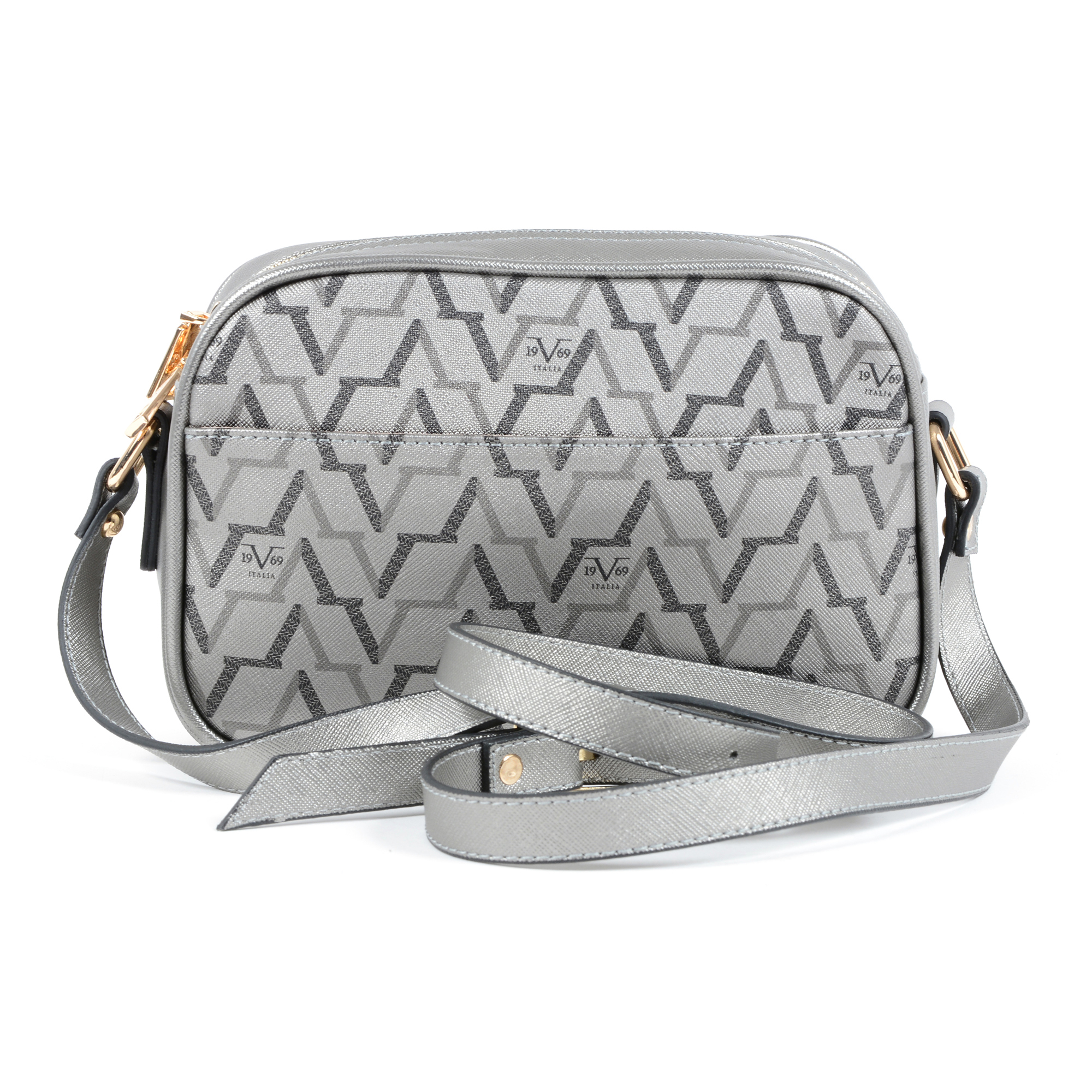 19V69 Italia Womens Handbag Silver 3659 SILVER