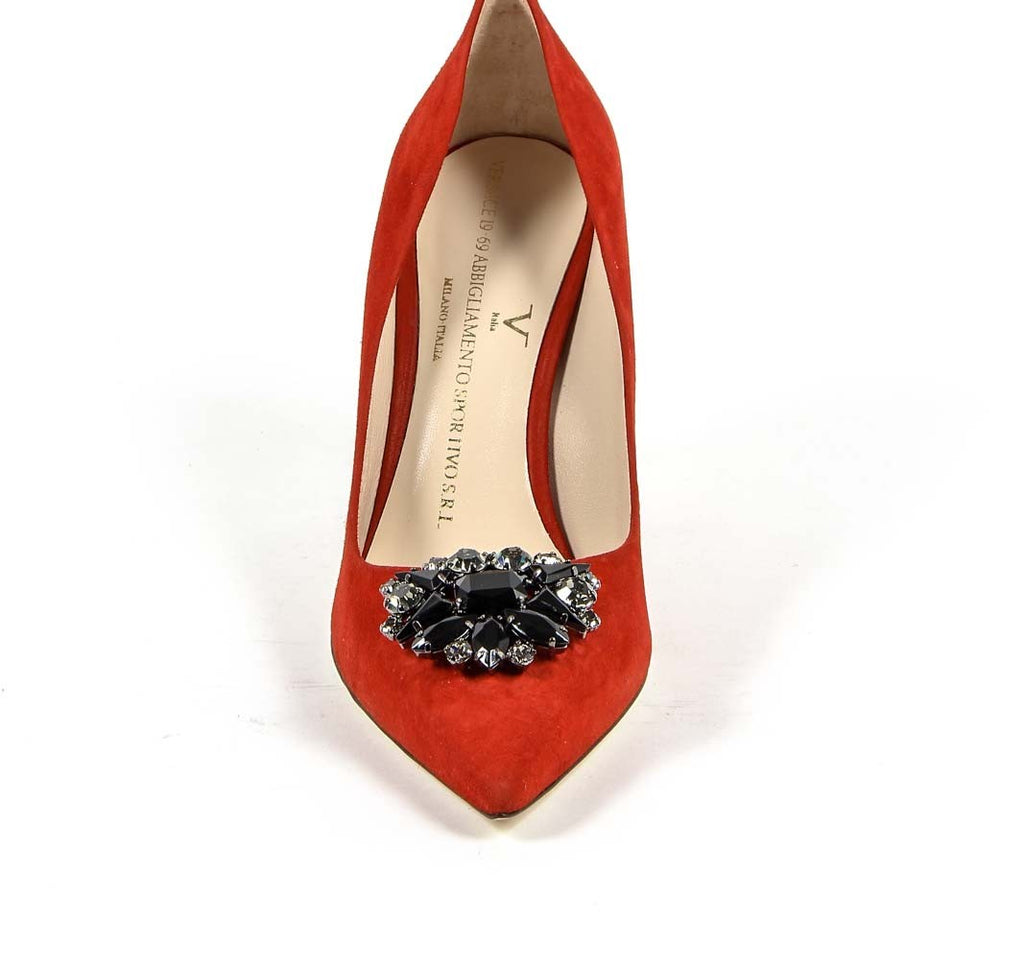 Zapatos de salón para mujer V 1969 Italia 3104107 CAMOSCIO ROSSO