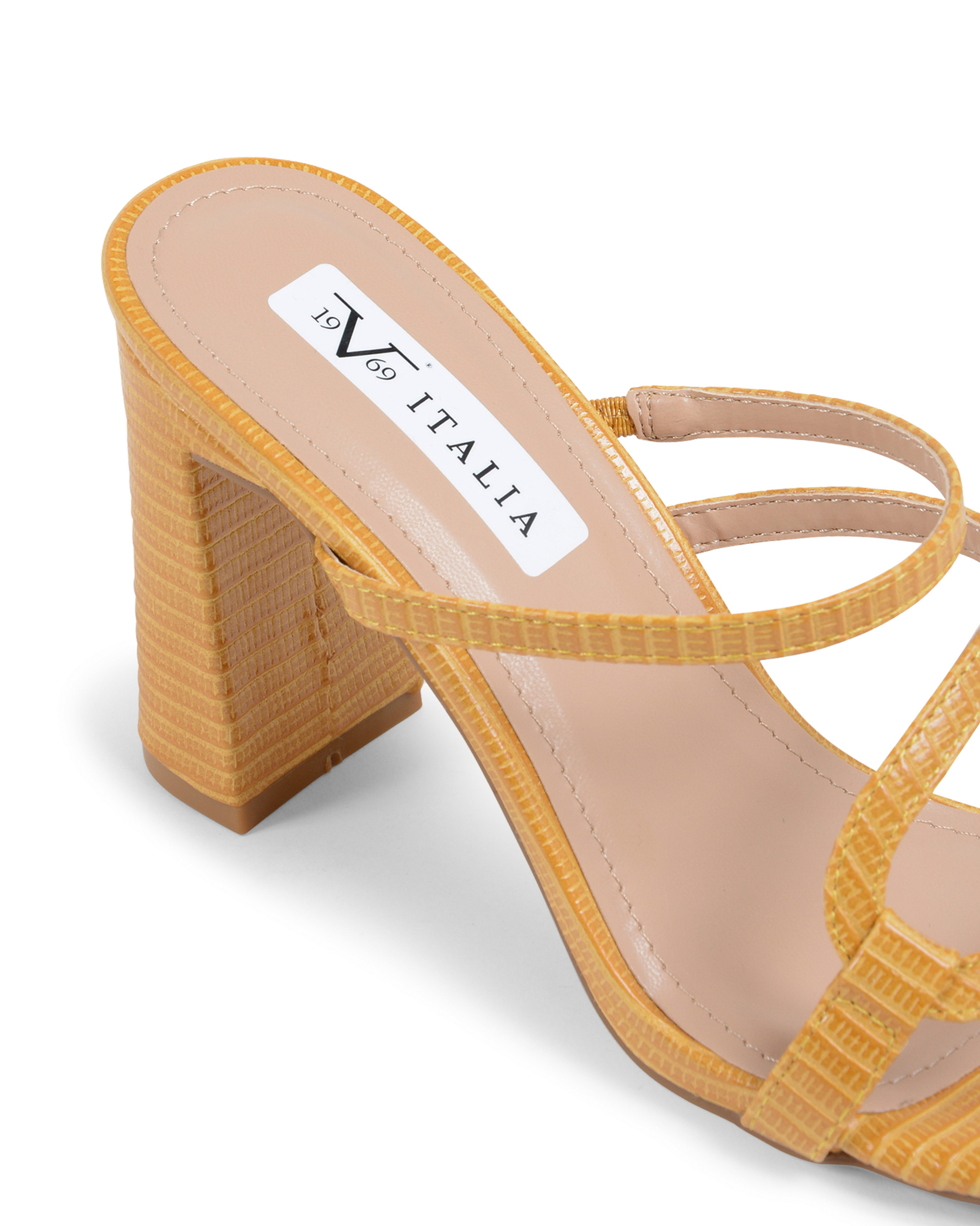 19V69 Italia Sandalia Mule para Mujer Amarilla V61 AMARILLO