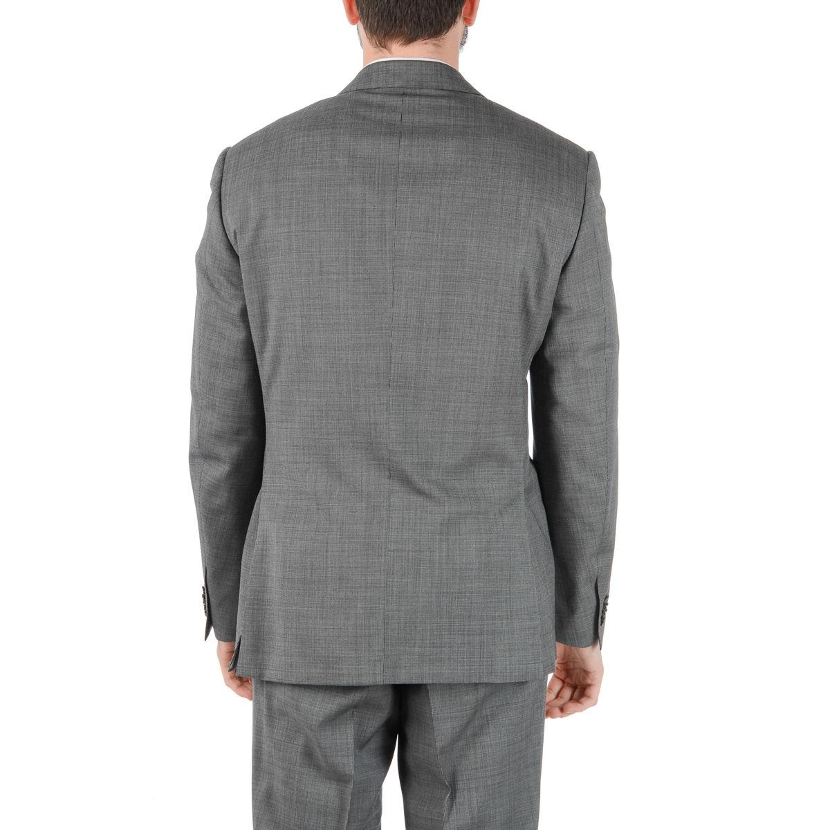 Corneliani Mens Suit Long Sleeves Grey Super 110's