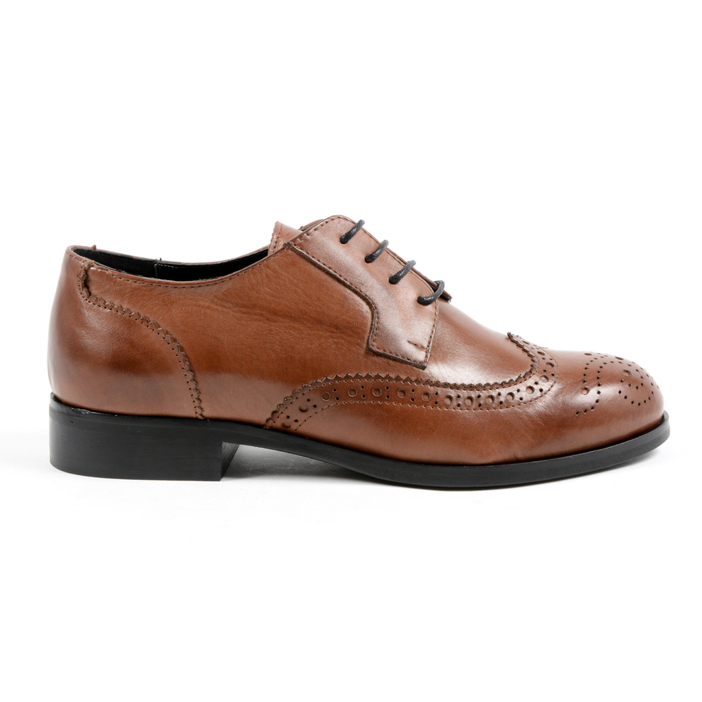 V 1969 Italia - Zapato con cordones para mujer, color marrón, SULLY
