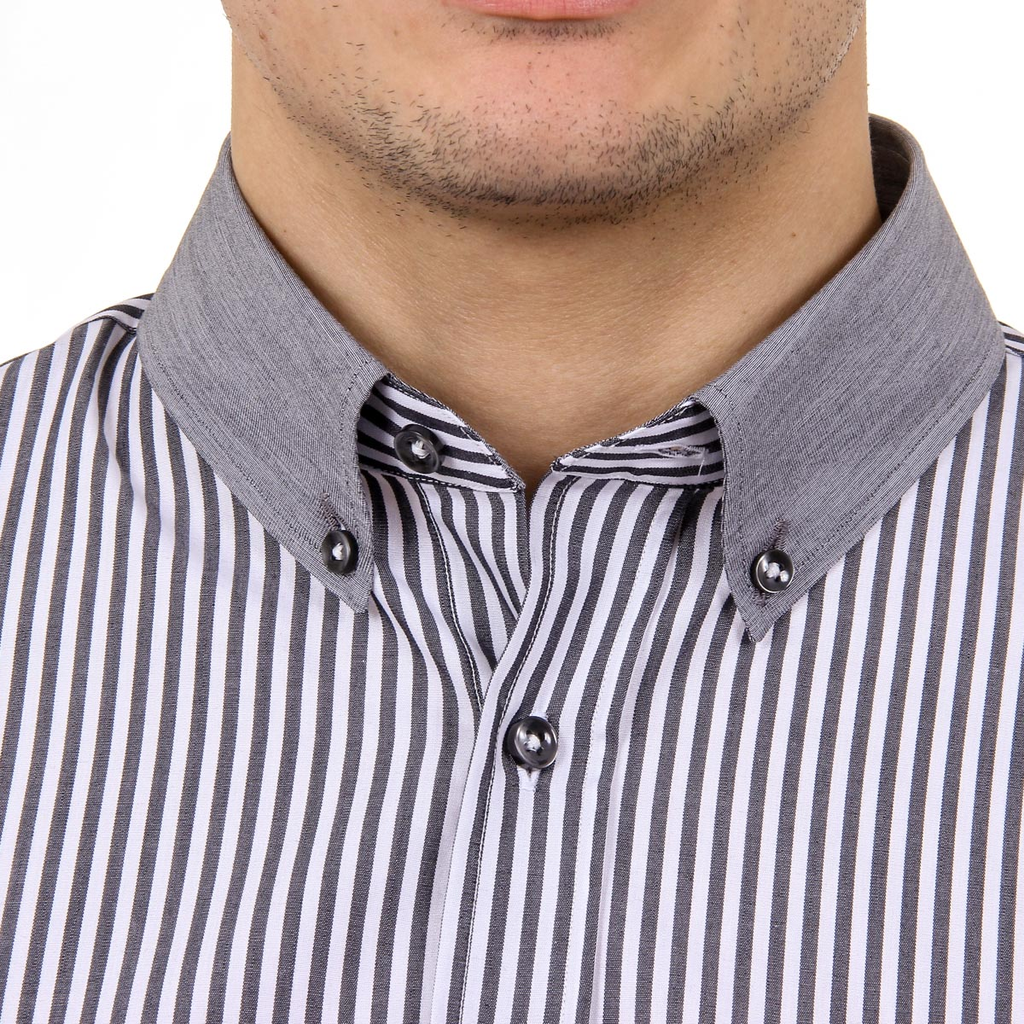 Camisa de hombre del Ufford & Suffolk Polo Club USC01 A2 NERO
