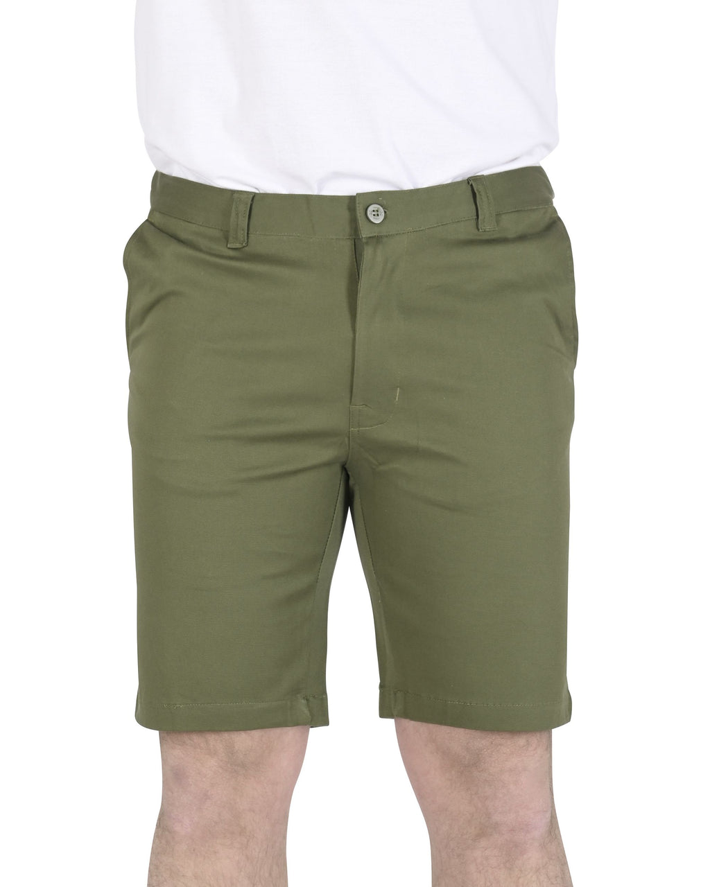 Bermudas italianas 19V69 para hombre, color BERGAMO OLIVE