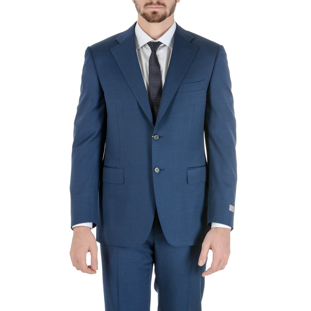 Traje Canali para hombre de manga larga azul