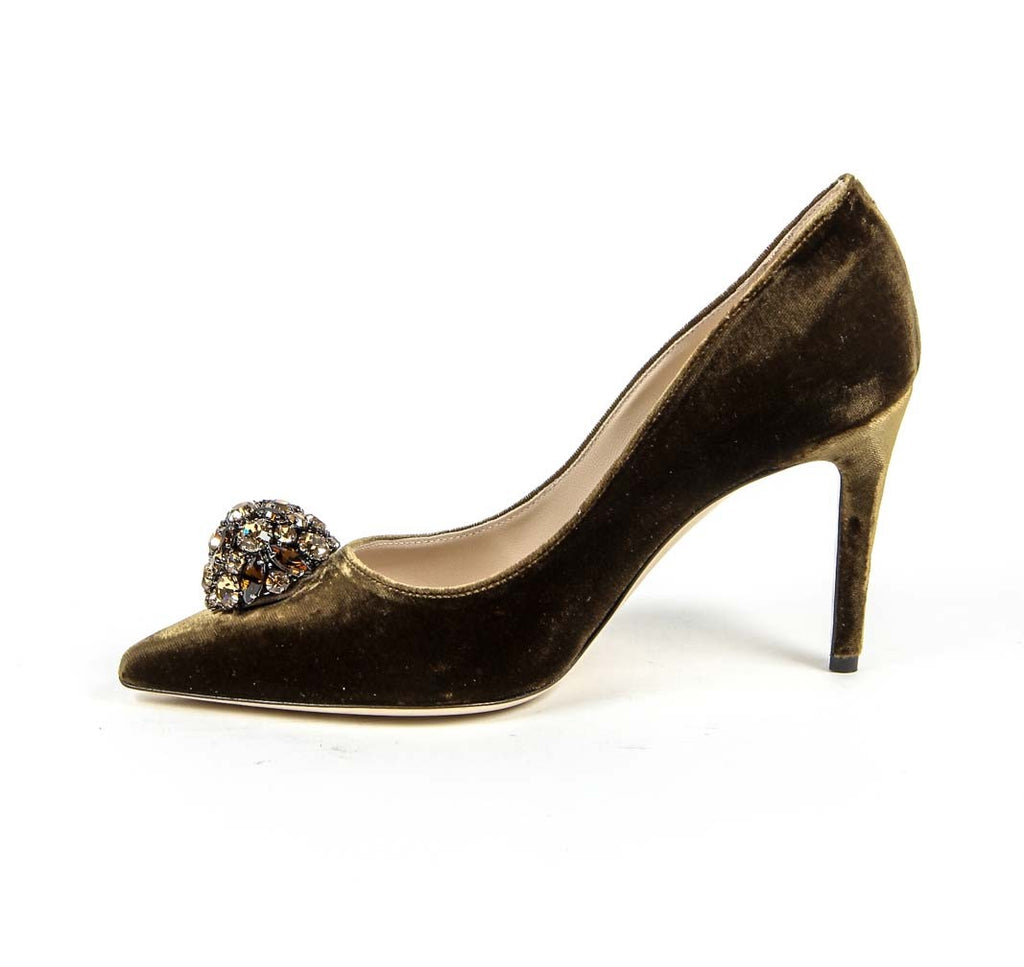 Zapatos de salón para mujer V 1969 Italia 3104104 VELLUTO SIGARO