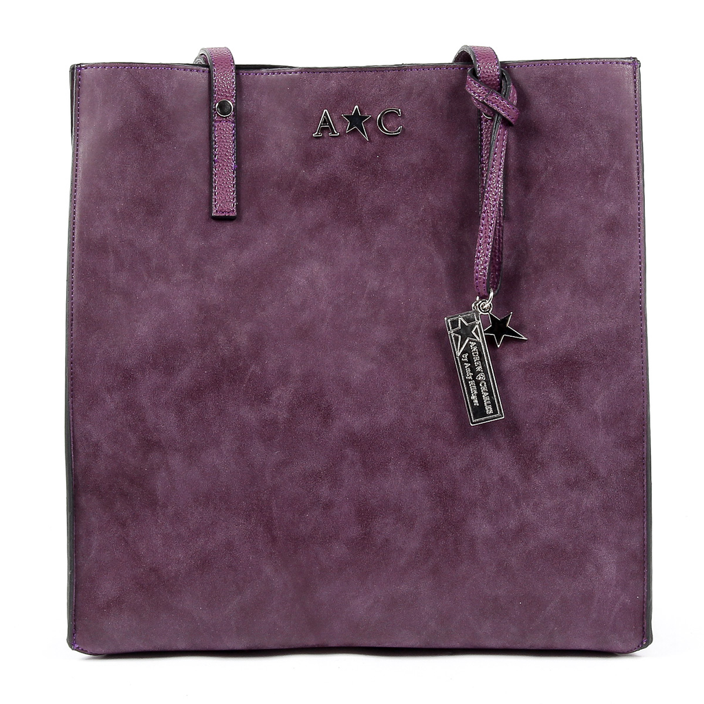 Andrew Charles Womens Handbag Purple SERINA