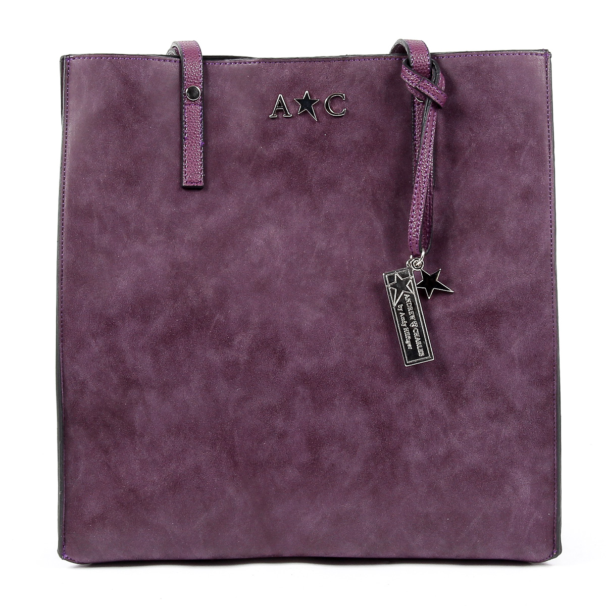 Andrew Charles Womens Handbag Purple SERINA