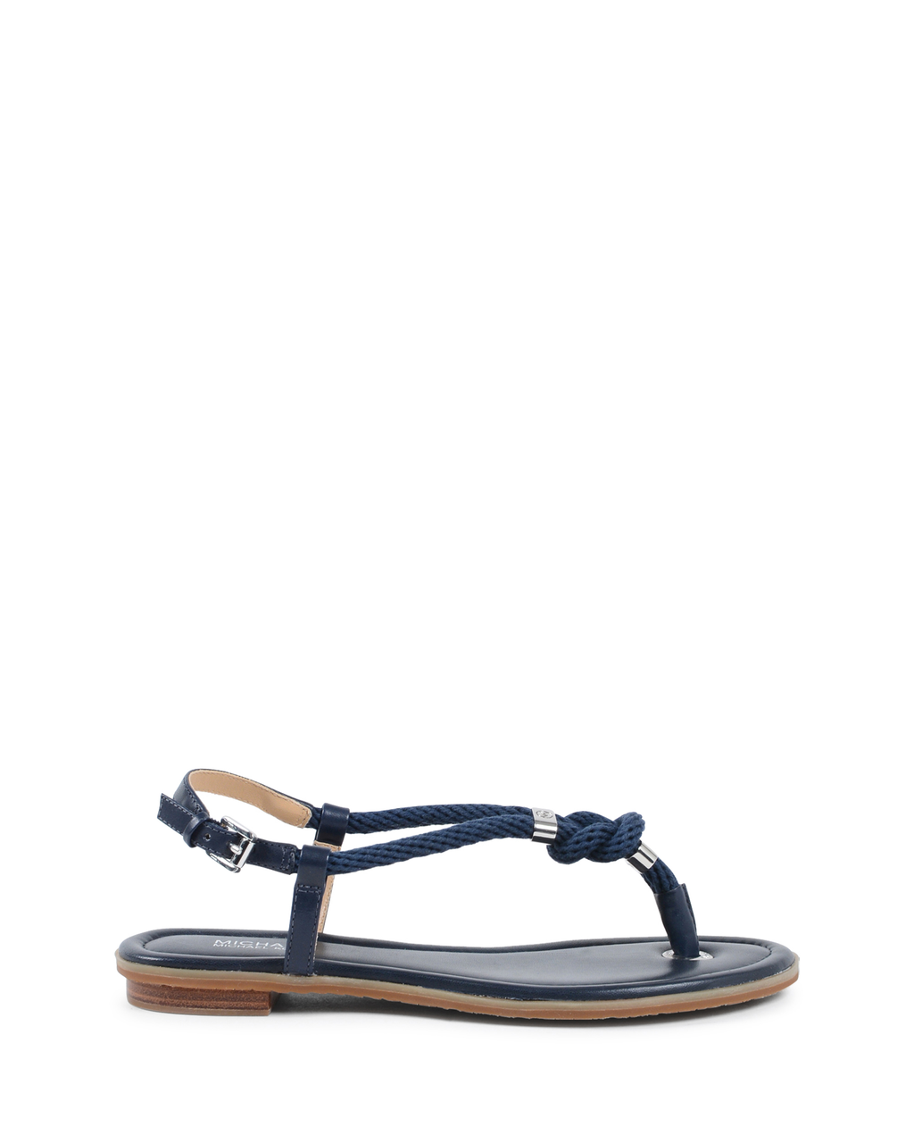 Michael Kors Sandalia de cuña para mujer Azul marino HOLLY