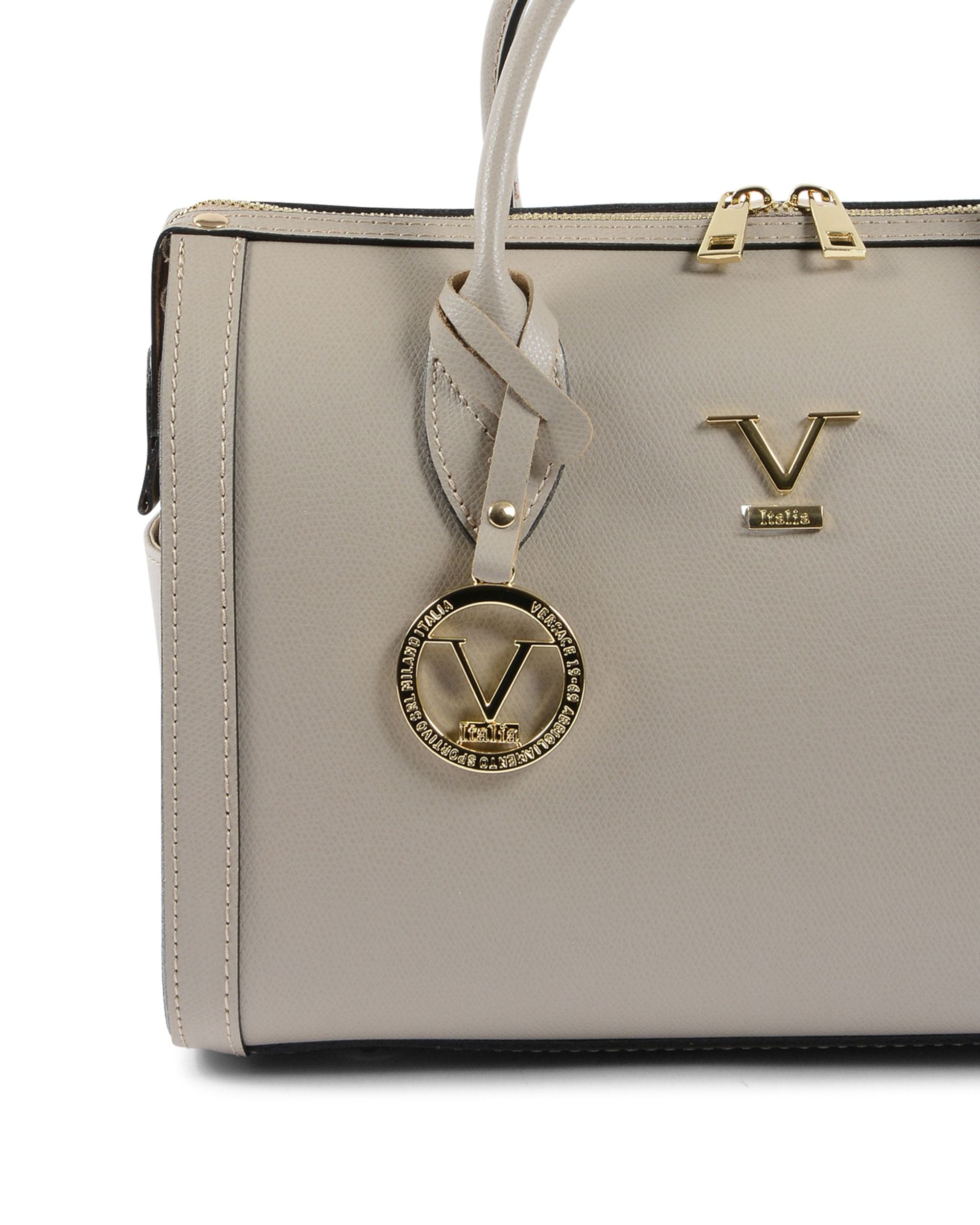 Bolso de mano para mujer V Italia Taupe V014-G PALMELLATO TAUPE