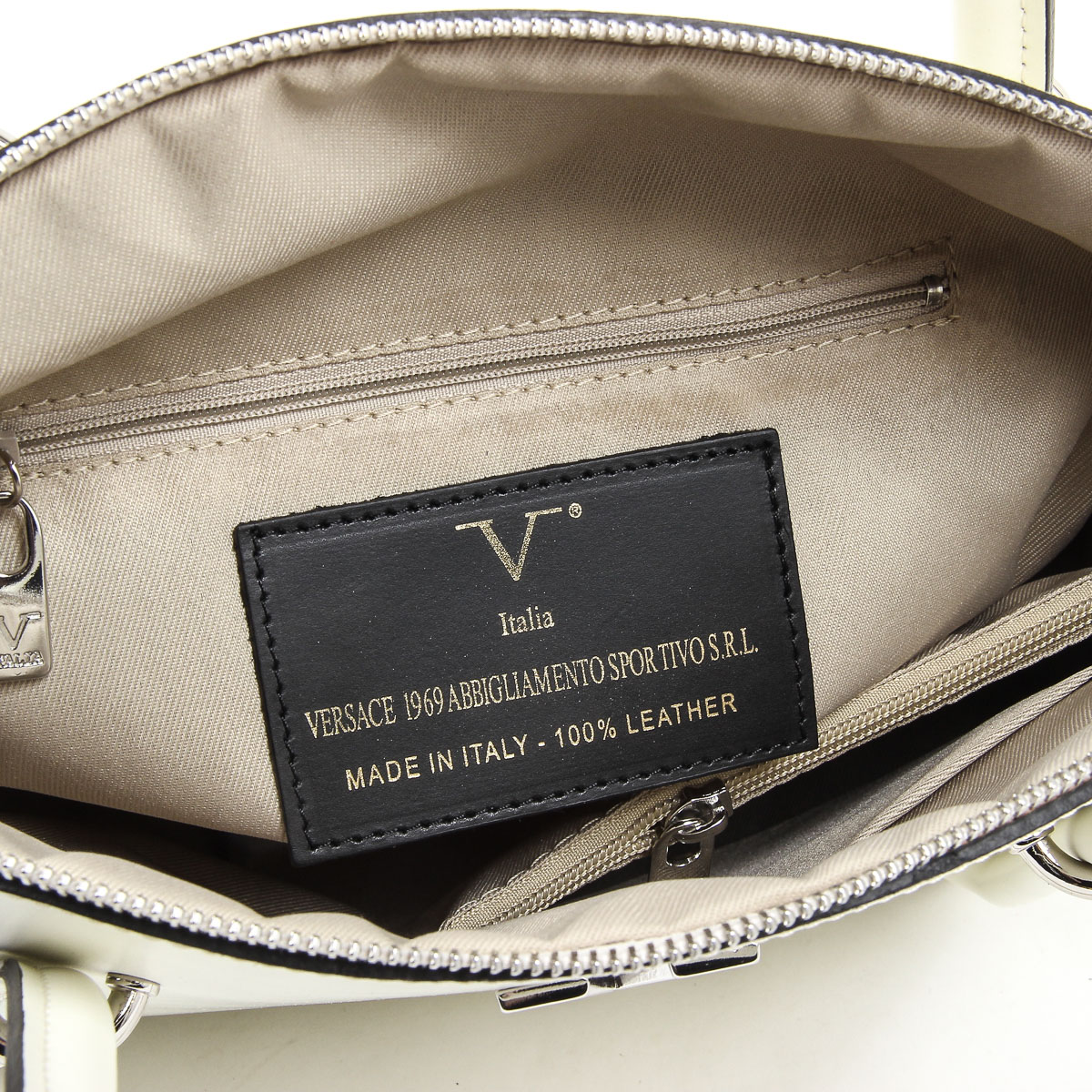 Bolso Mujer V 1969 Italia V003-S RUGA CREMA