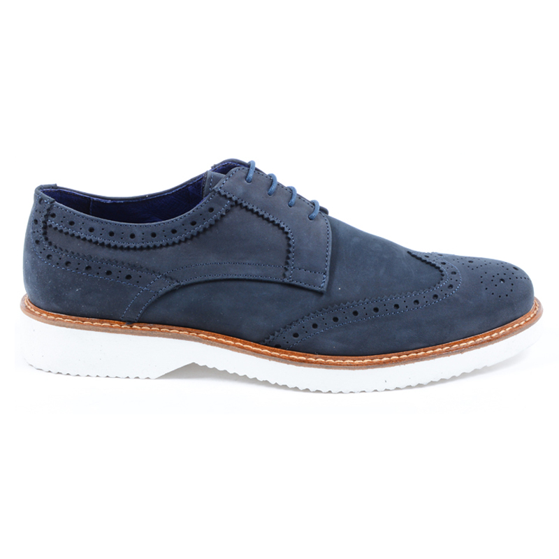 V 1969 Italia - Zapato Oxford Brogue para hombre, color azul, PEDRO