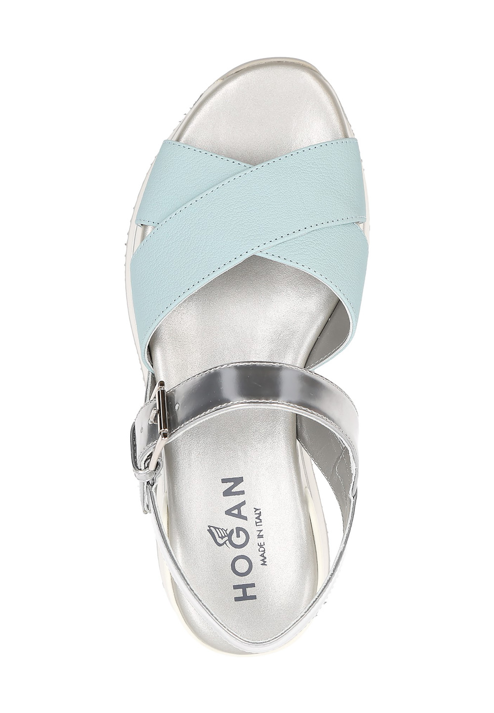 Sandalia Hogan para mujer plateada HXW2570R14088L1132F
