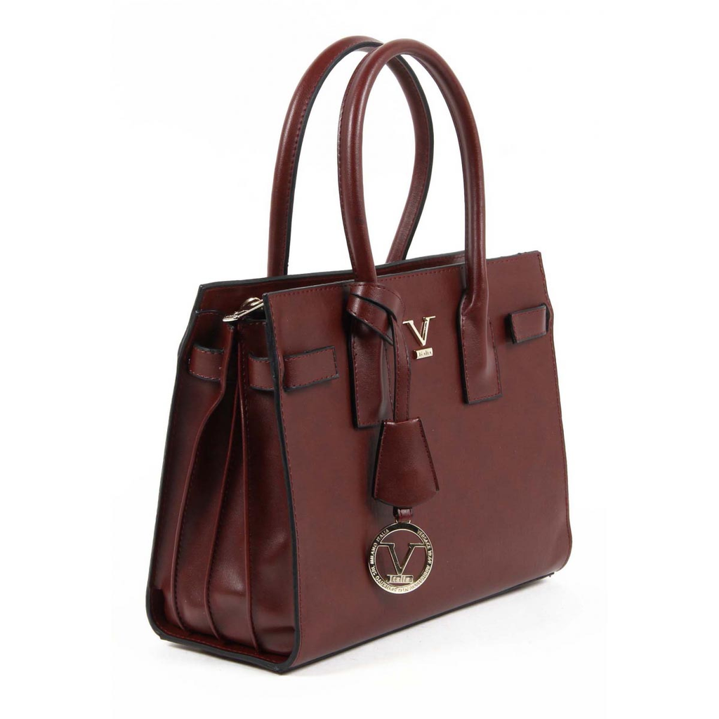 Bolso de mano para mujer V 1969 Italia VE08 ROJO CLARET