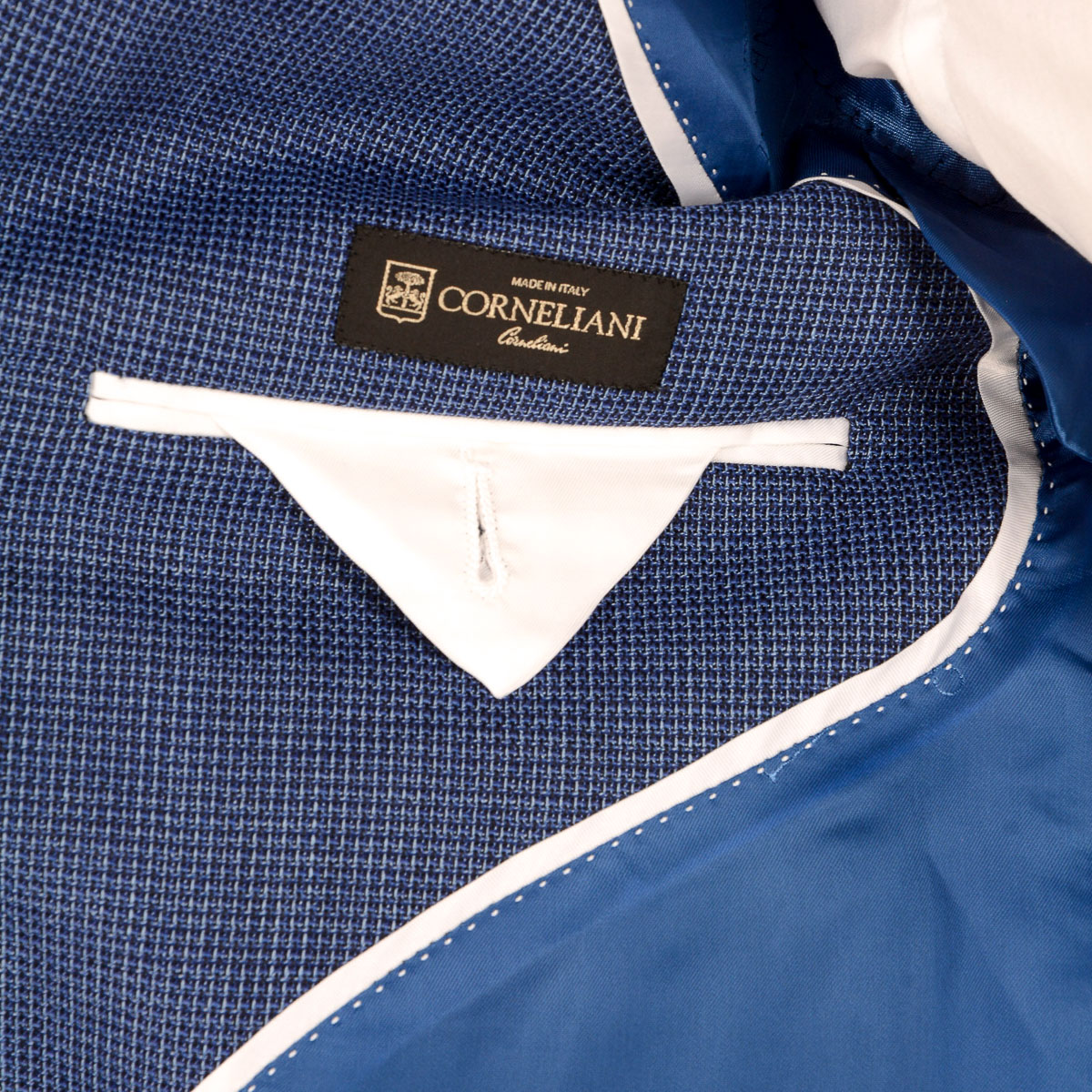 Corneliani Mens Jacket Long Sleeves Light Blue