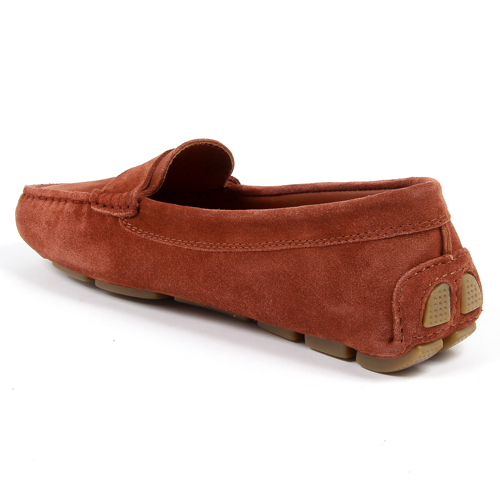 Mocasines V 1969 Italia para mujer, color rojo oscuro, AMALFI
