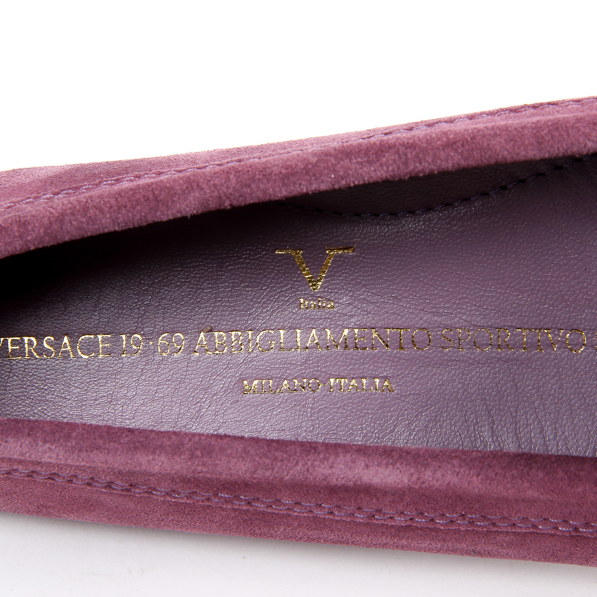 Mocasines V 1969 Italia para mujer, morados, AMALFI