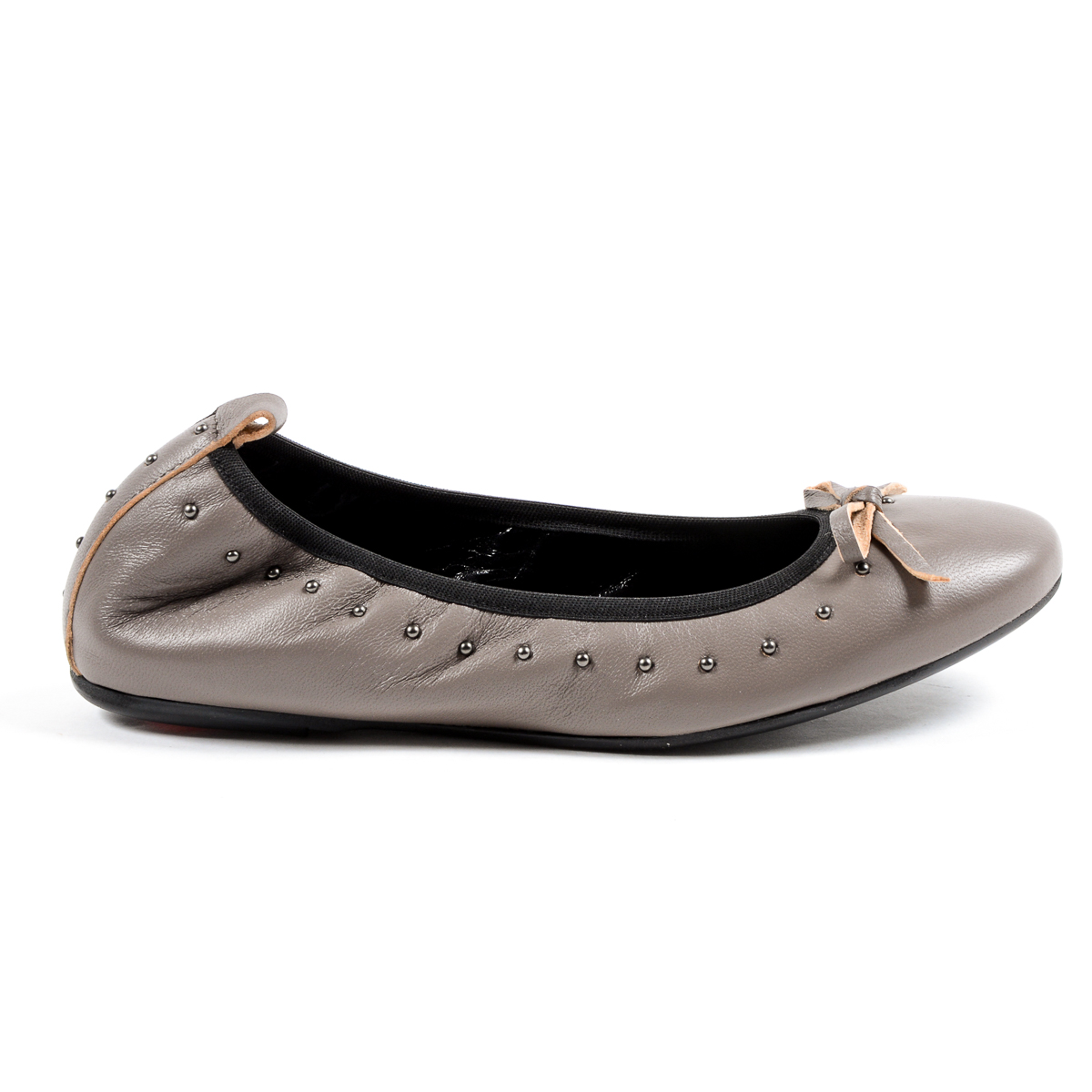 Andrew Charles Womens Soft Ballerina Taupe ALICIA