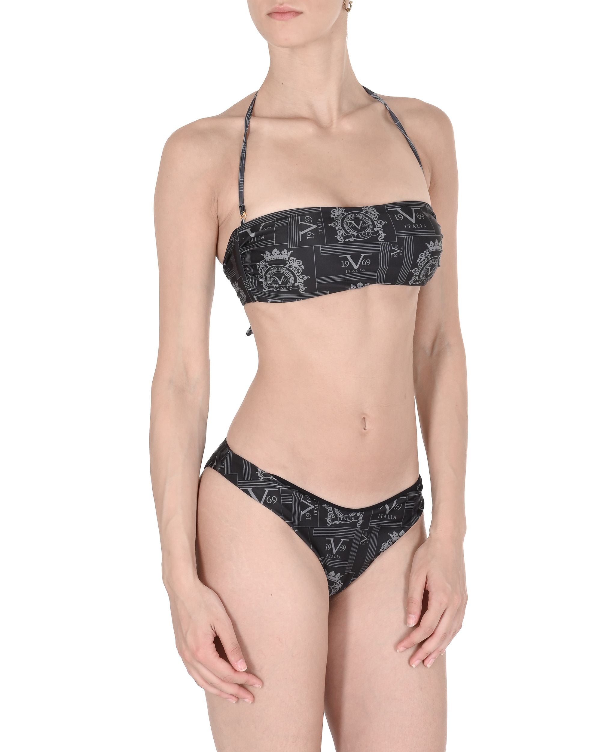 19V69 Italia Womens Swimwear Top VSC1WTP11 BLACK