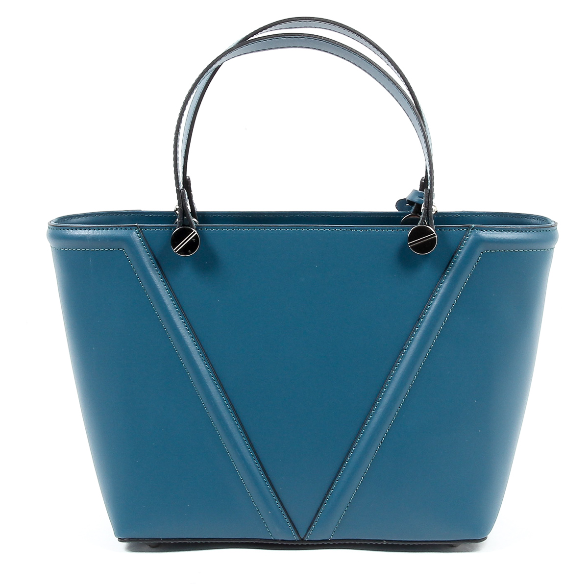 Bolso de mano para mujer V 1969 Italia V008-S RUGA PETROLIO