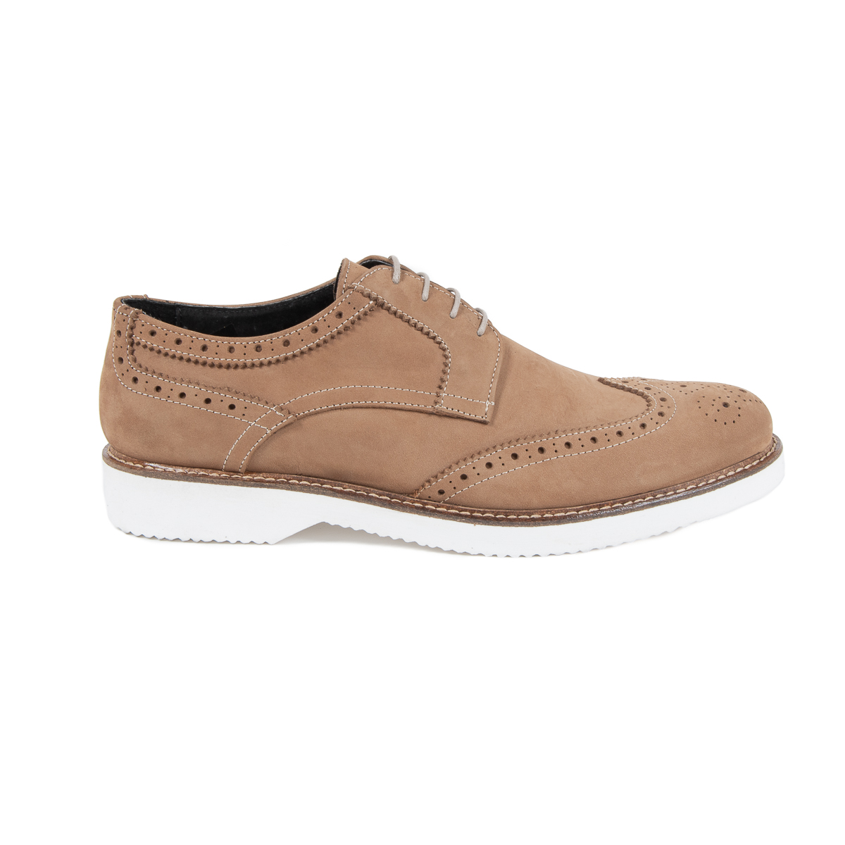 Zapato brogue para hombre V 1969 Italia Marrón HARRY 5141 NABUK VAR 2