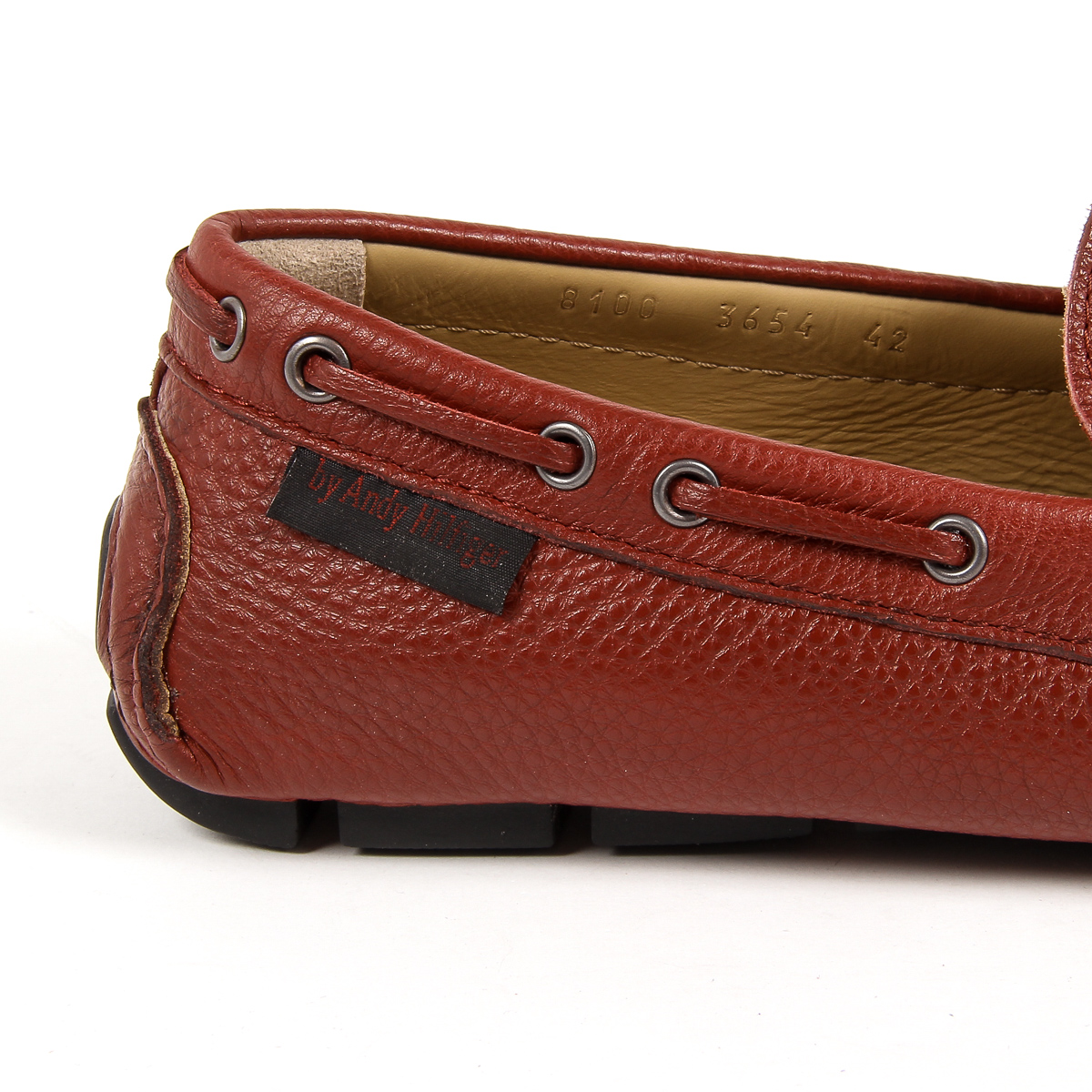 Mocasín Andrew Charles para hombre rojo JEREMY