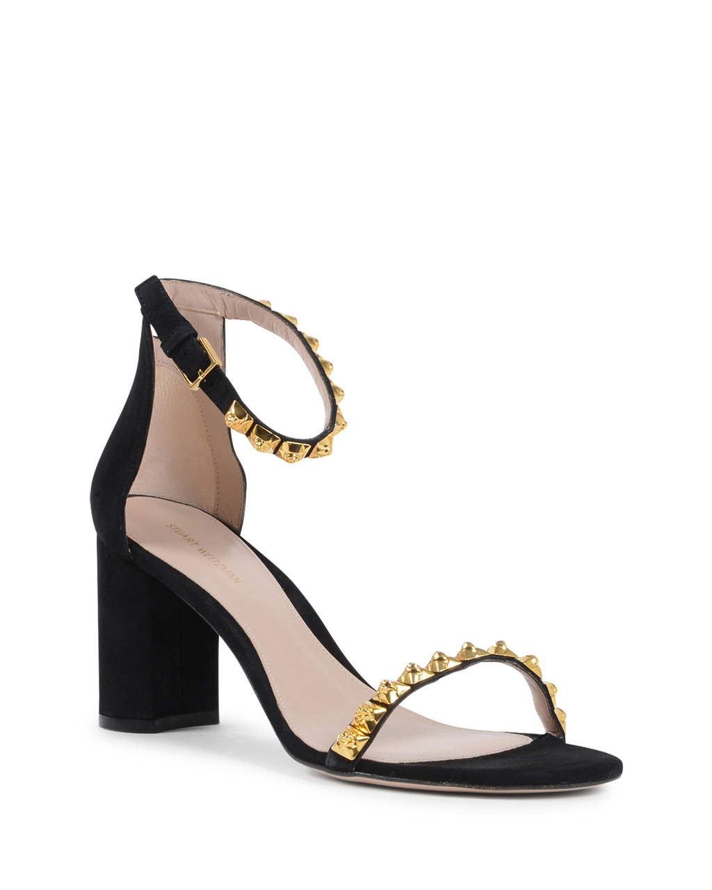 Stuart Weitzman Sandalia con tira al tobillo para mujer Negra ROSEMARIE