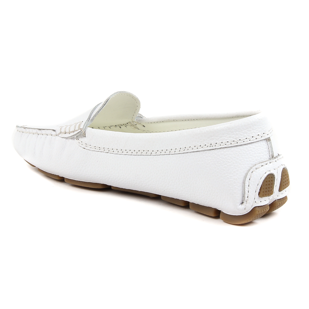 Mocasines V 1969 Italia para mujer, color blanco, AMALFI