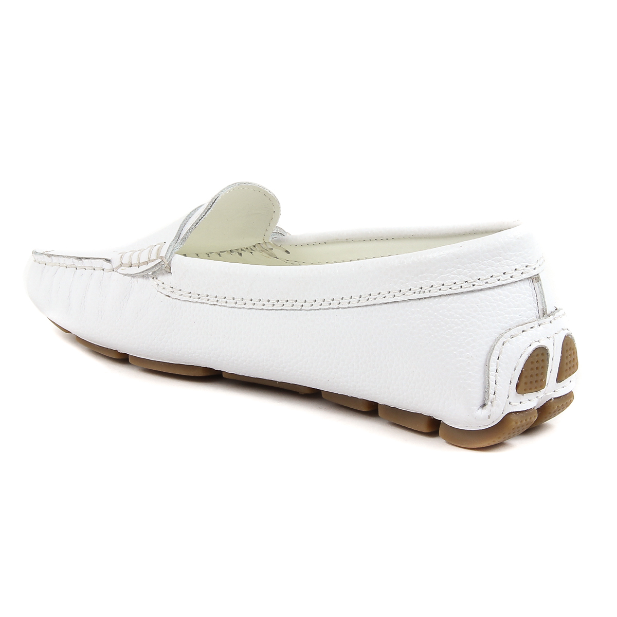 Mocasines V 1969 Italia para mujer, color blanco, AMALFI
