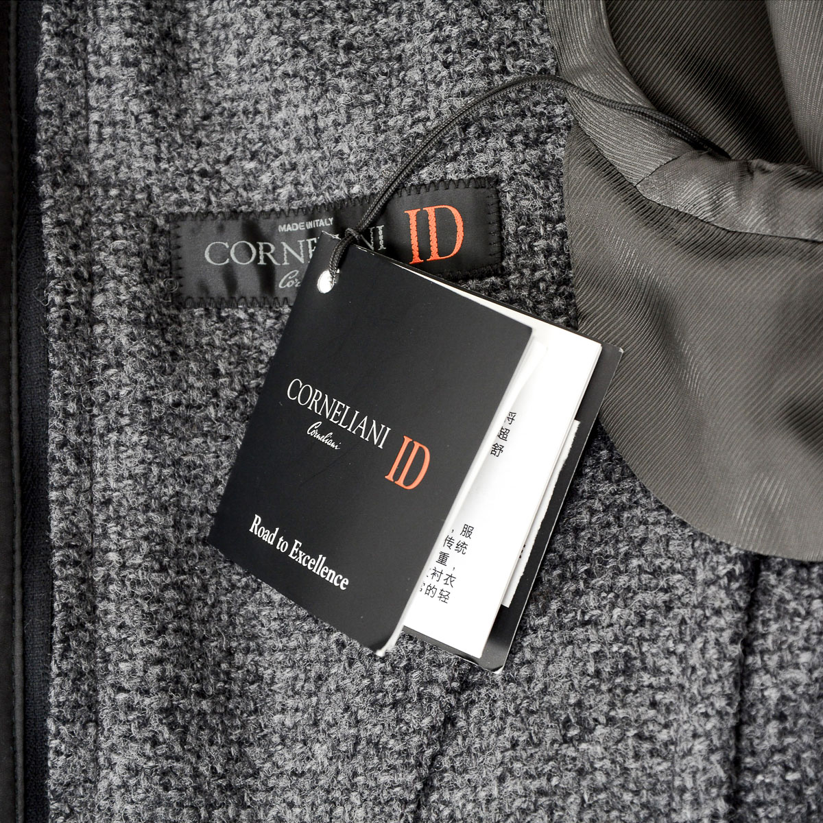 Corneliani Mens Jacket Long Sleeves Grey