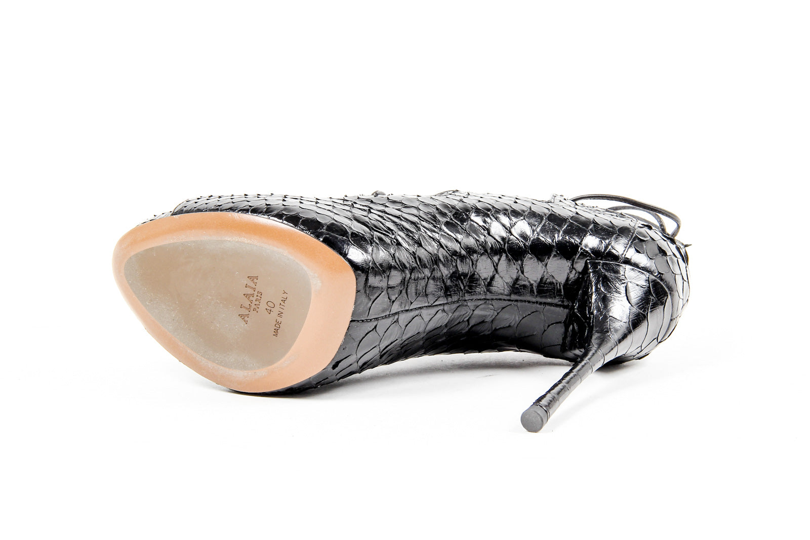 Sandalia con cordones Alaia para mujer 5H3K607ZP06 C999