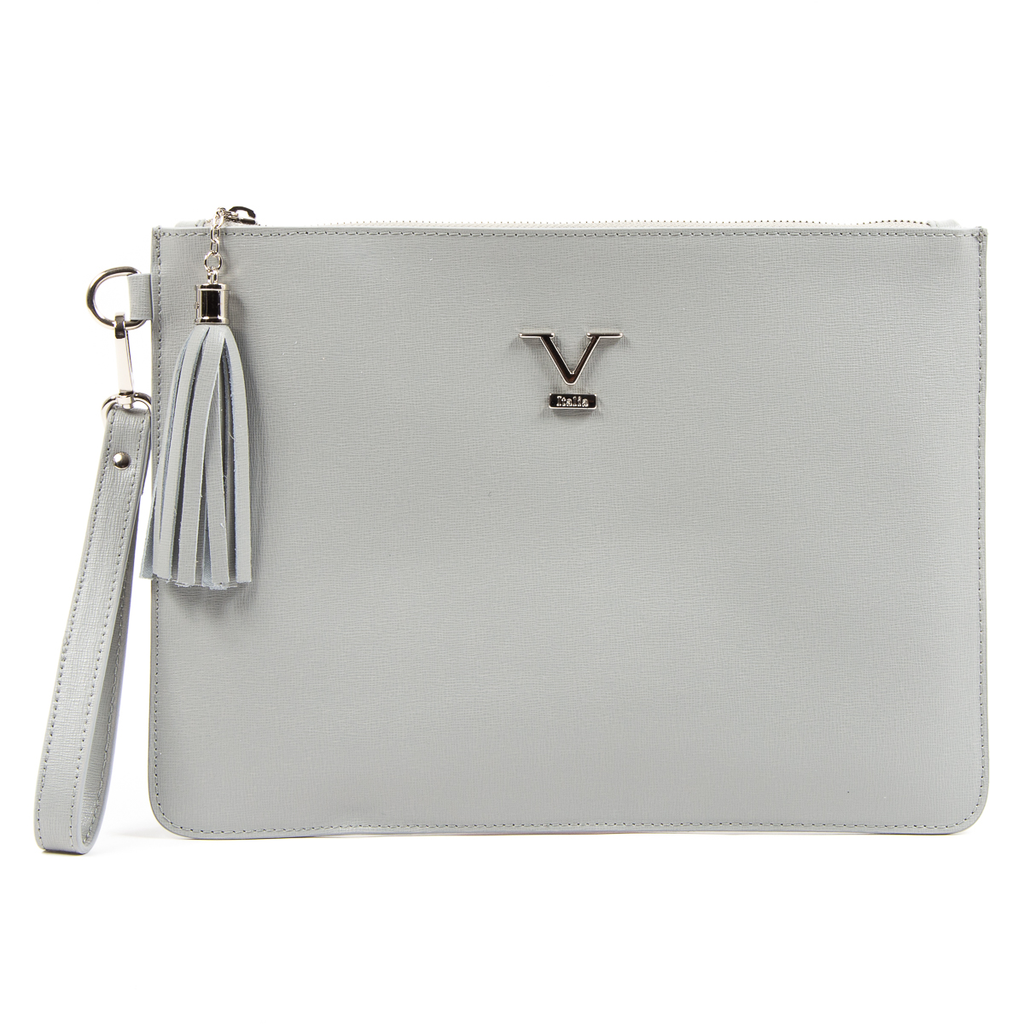Bolso de mano para mujer V 1969 Italia gris lima