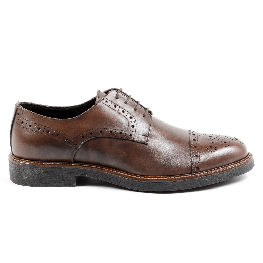 Andrew Charles Mens Brogue Shoe Brown LOU