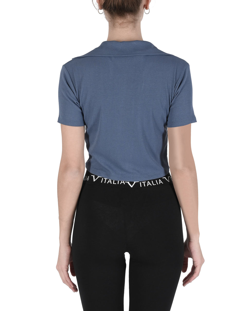 19V69 Italia Top corto para mujer CLOE RAF BLUE