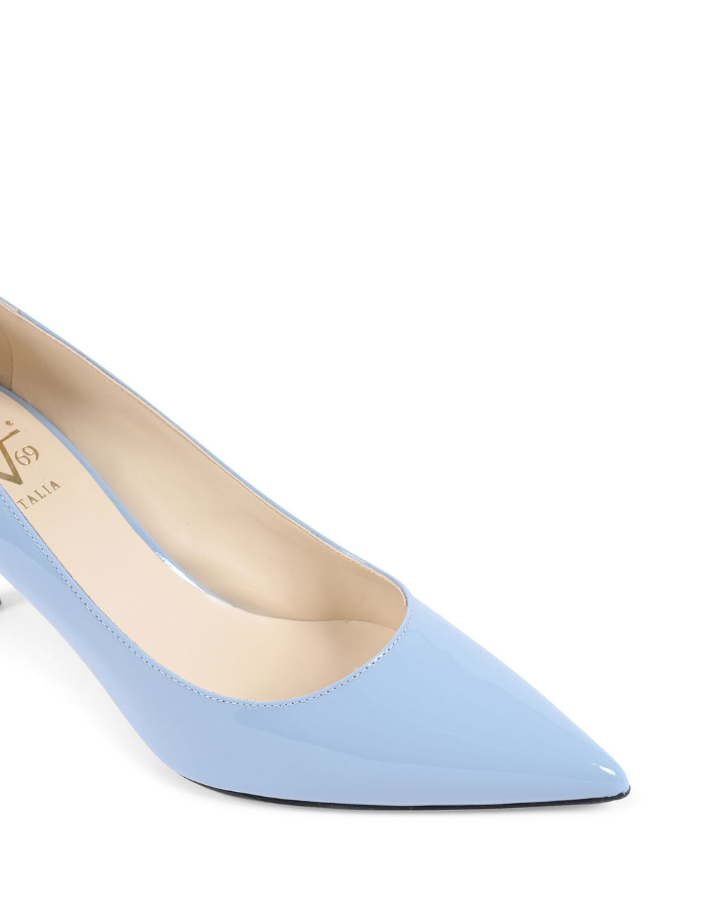 19V69 Italia Zapatos de salón para mujer azul claro INES65 SKY PATENT