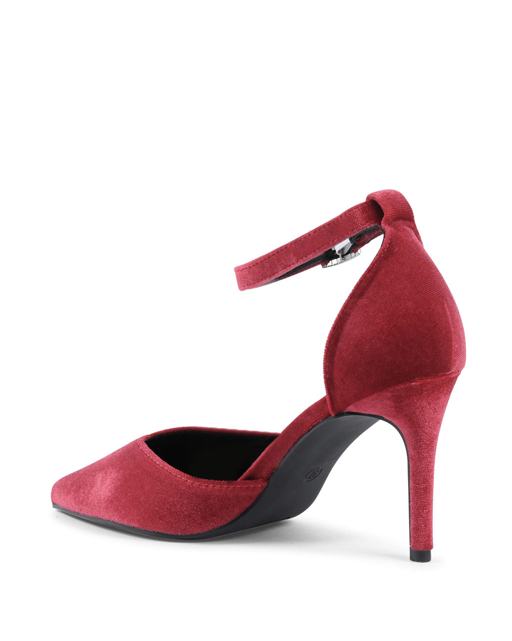 19V69 Italia - Zapatos de salón con tira al tobillo para mujer, color rojo, F0110 ROSSO