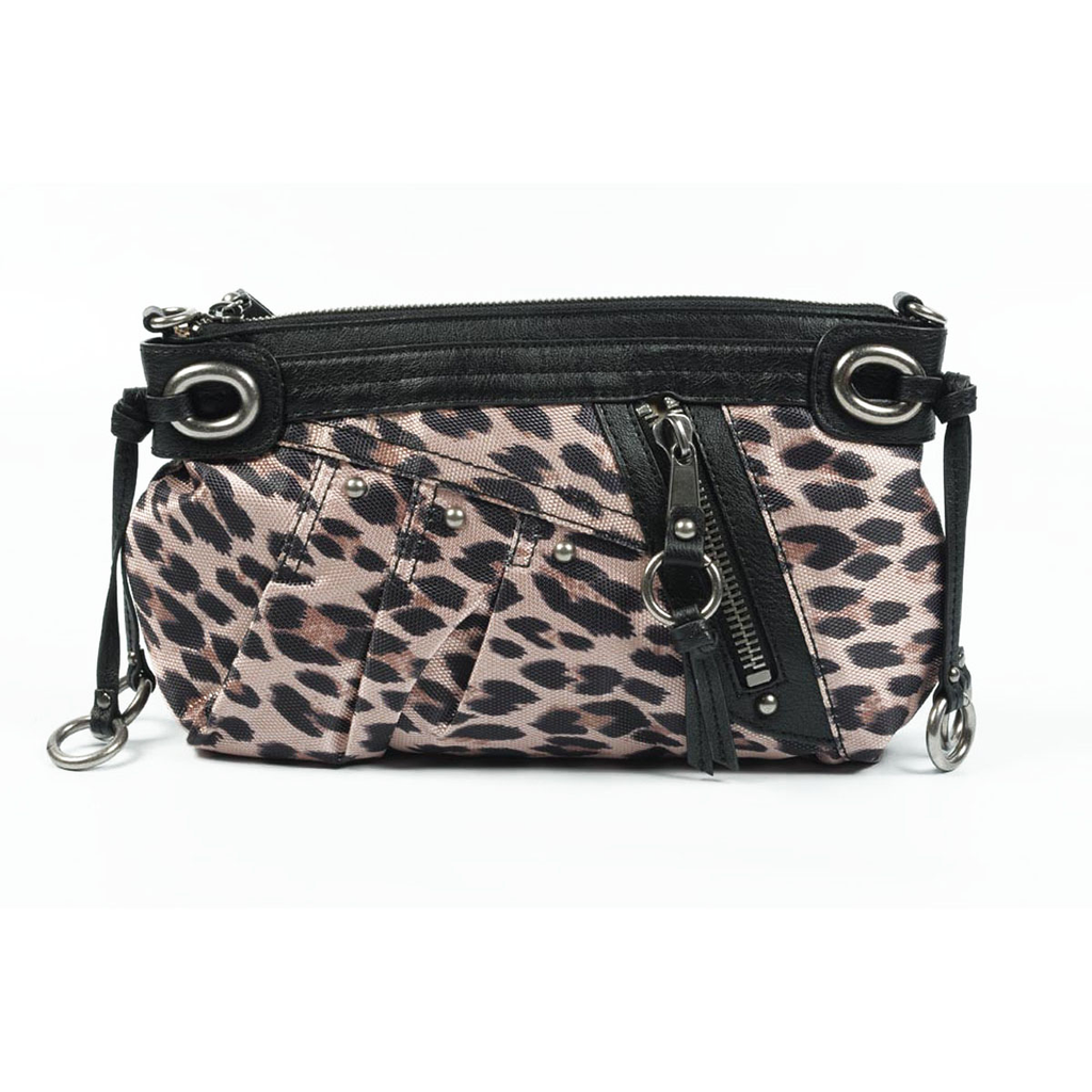 Bolso de mano para mujer Nine West 161412 LEOPR NEGRO