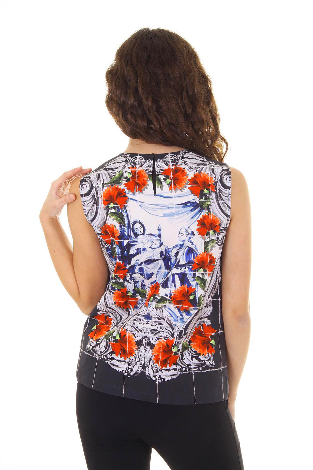 Camiseta sin mangas Dolce & Gabbana para mujer F7O34T FP5J8 X0800